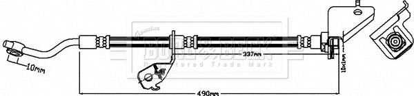 BORG & BECK stabdžių žarnelė BBH8182